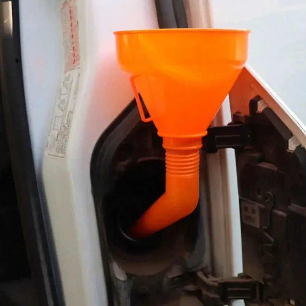 Refueling Funnel With Filter For Motorcycle And Car Long Mouth Gasoline And Engine Oil Filling Tool