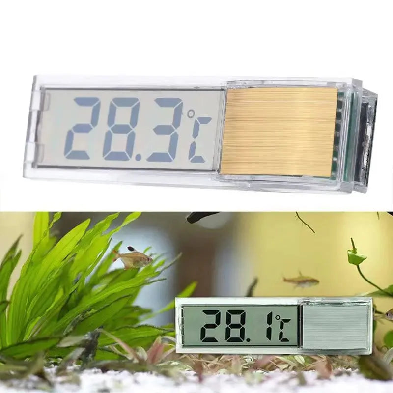 1 Piece Aquarium Thermometer 3D Digital LED Electronic Fish Tank Temperature Meter For Fish And Turtle Tanks Decor