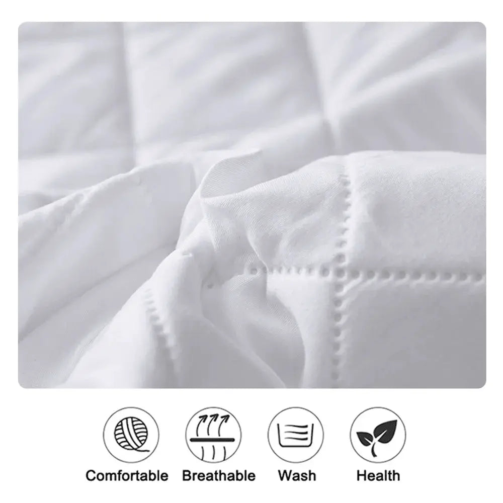 Anqianny Waterproof Mattress Protector Fitted Sheet For Single Double 140 160 Multi Size Gray White