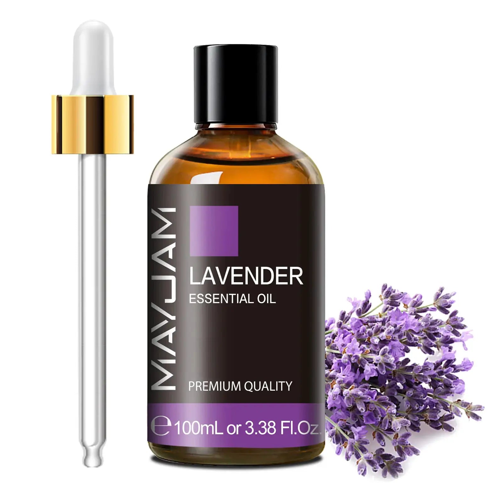 Mayjam 100ml Pure Essential Oil With Glass Dropper Lavender Eucalyptus Rosemary Vanilla Aromatherapy Oil