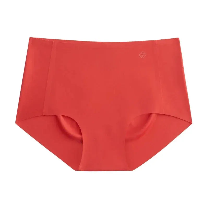 SUJIIN women's seamless cotton crotch panties, coral red by Simples Market