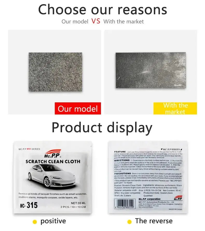 Nano Magic Car Scratch Remover Cloth by Simples Market, gray multipurpose car paint scratch repair cloth