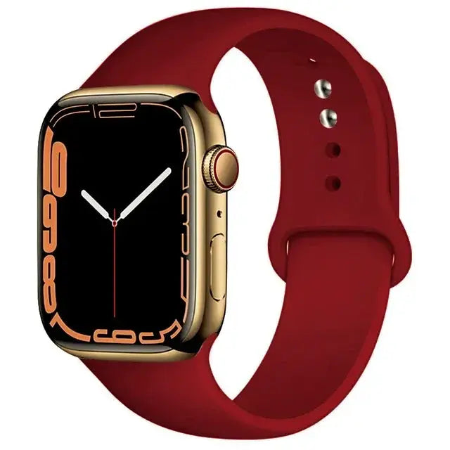 Silicone Band For Apple Watch straps 49mm 40mm 44 mm 45mm 46mm 42mm 41mm 38mm sports bracelet iWatch series 10 9 8 3 SE ultra 2