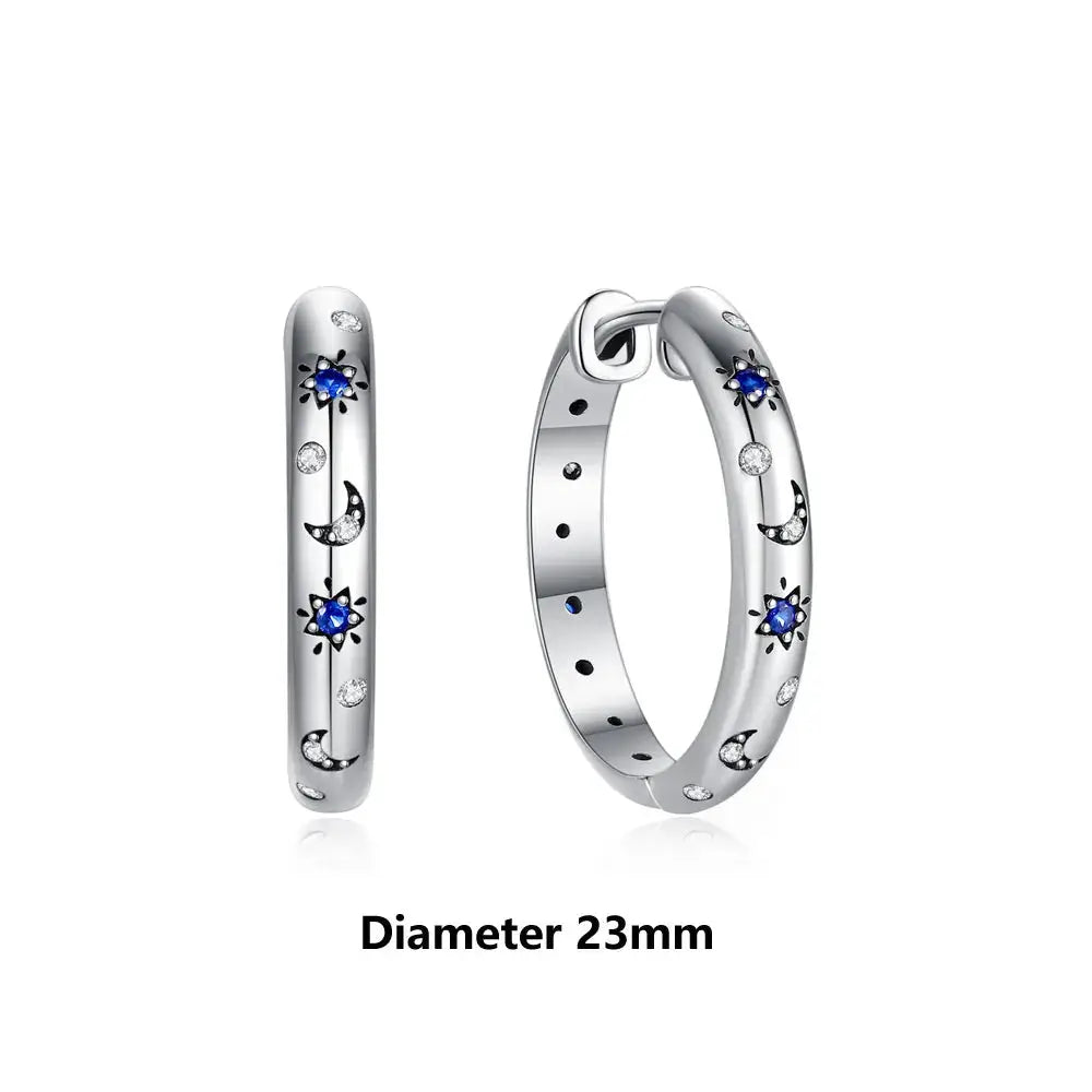 925 Sterling Silver Stud Hoop Earrings For Women Crystal Zircon Rose Gold Crown Heart Infinity Bee Design Jewelry