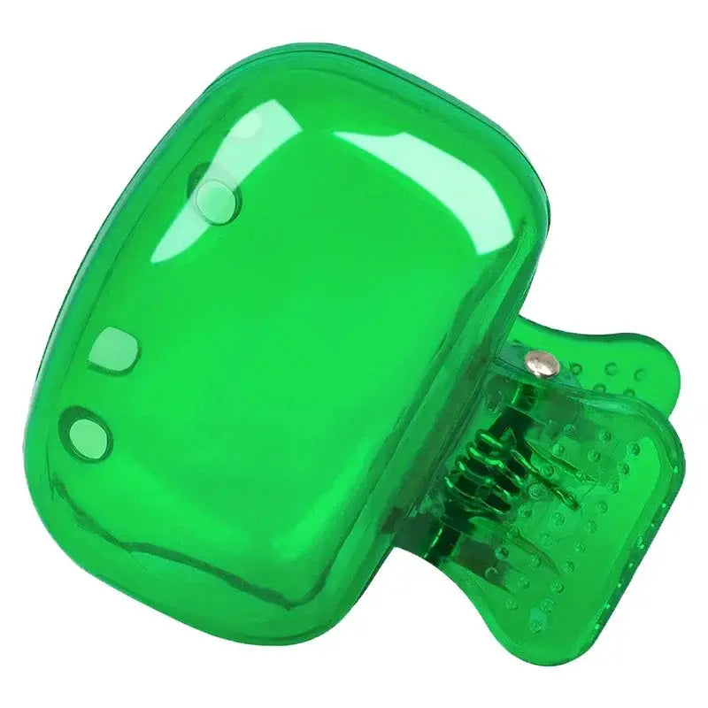 Toothbrush head cover travel case, green translucent durable plastic, Simples Market