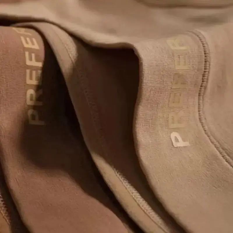 Women's cotton mid-waist briefs in warm tan, breathable underwear by Simples Market