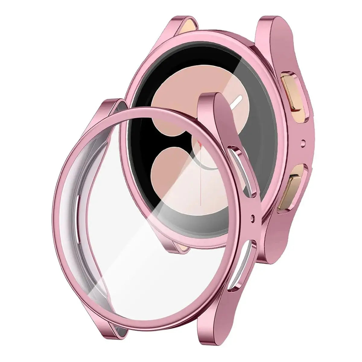 Simples Market pink soft TPU watch case for Samsung Galaxy Watch 4/5/6/7 (40/44mm) with full protective cover