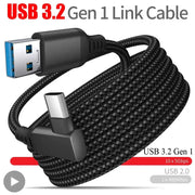 USB A to USB C VR Link Cable 5m For Oculus Quest And Quest 2 Data Transfer And Fast Charging