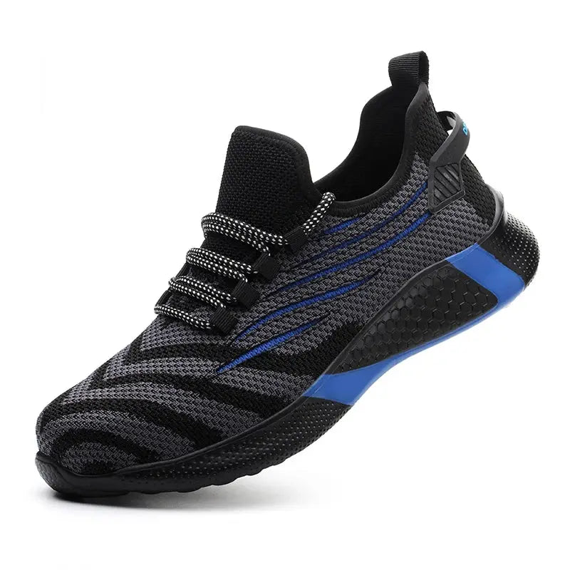 Men Work Safety Shoes Anti Puncture Sneakers Steel Toe Kevlar Midsole Lightweight Indestructible Boots