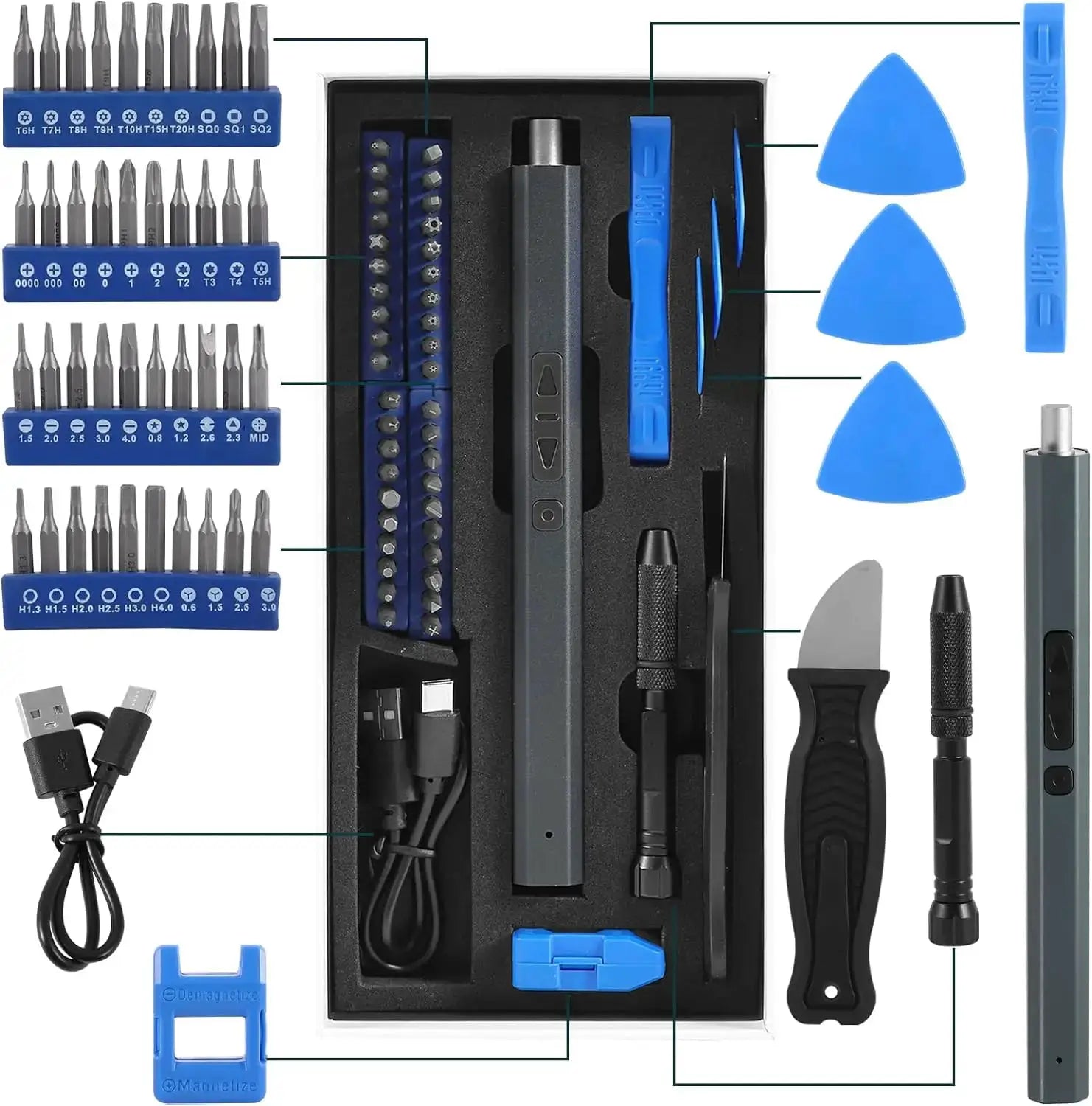 Cordless Screwdriver Set 12 In 1 39 In 1 50 In 1 Magnetic Bit Kit With Fast Charging For Precision Repairs And DIY