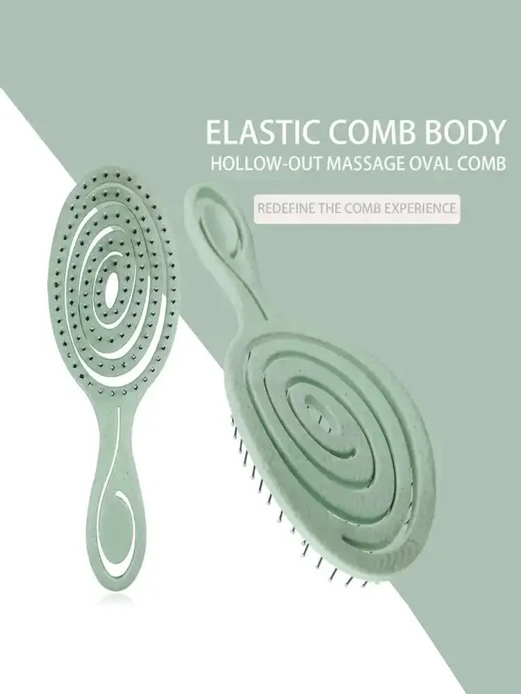 Hair Massage Comb Nylon Bristle Hairbrush For Detangling Curly Hair And Professional Salon Use
