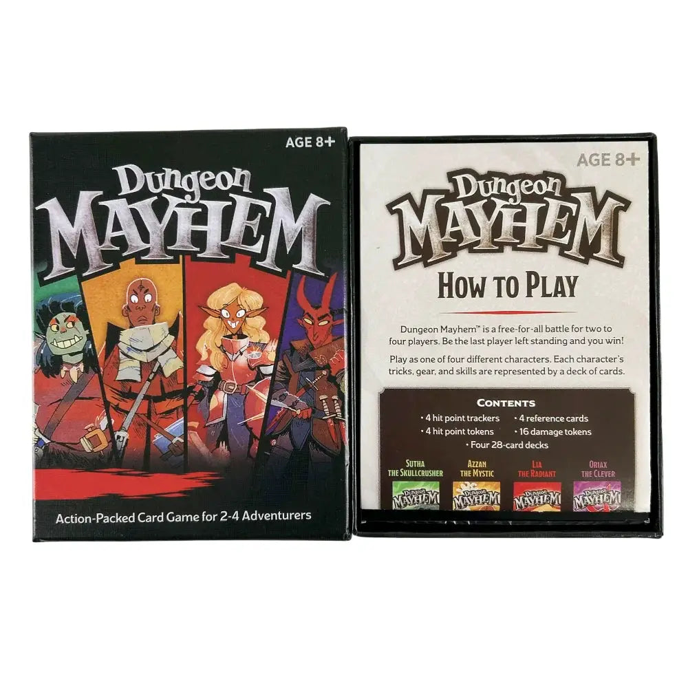 3 Styles Family Fun Card Game Dungeon Mayhem For Family Parties And Adventure Deck