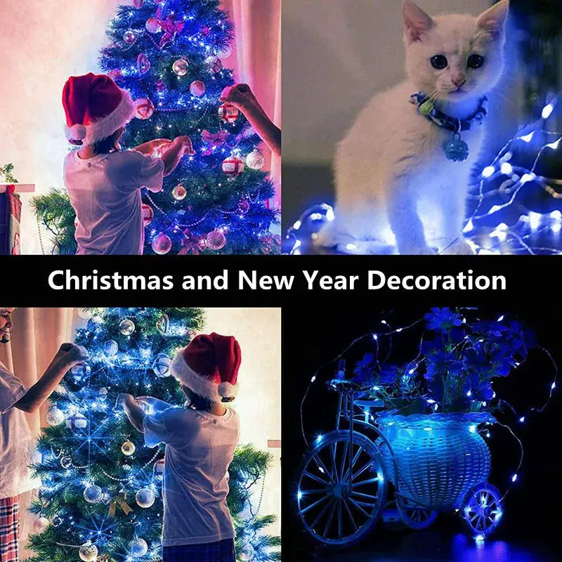 Fairy Lights String With Button Battery Pack 1 5 10 For Home Decor Bedroom Garden Christmas Wedding New Year Garland