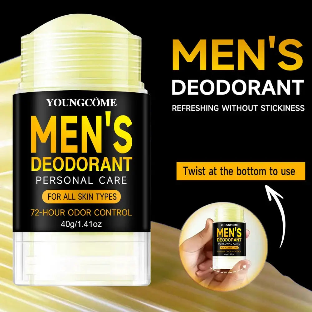 Men Sandalwood Deodorant Stick Antiperspirant For Sweat And Odor Control Keeps Underarms Dry All Day