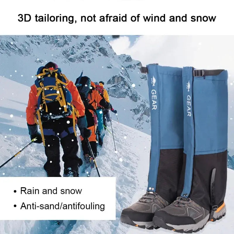 Outdoor Hiking Waterproof Snow Gaiters For Men And Women Skiing Climbing Desert Trekking Snow Boots Covers