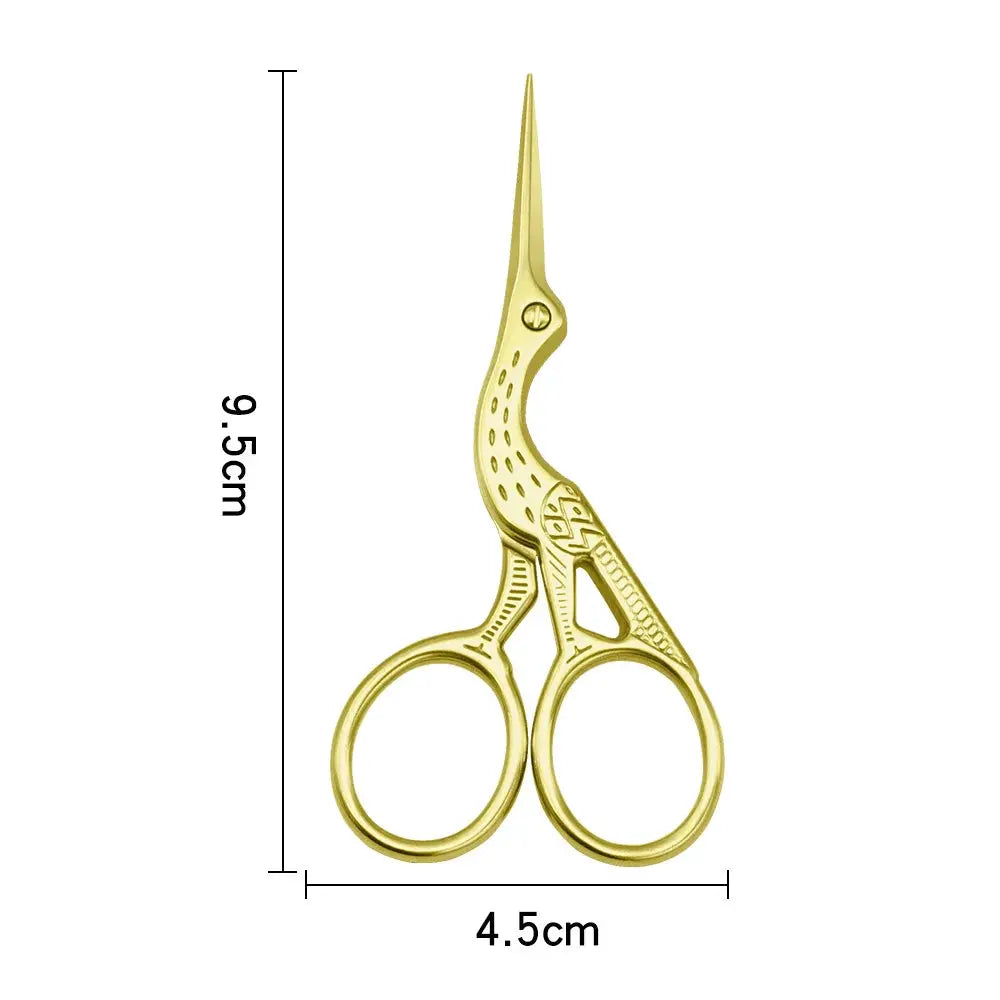 European Style 9CM Stainless Steel Makeup Scissors Multi Functional Eyebrow Nose Hair Manicure Tool