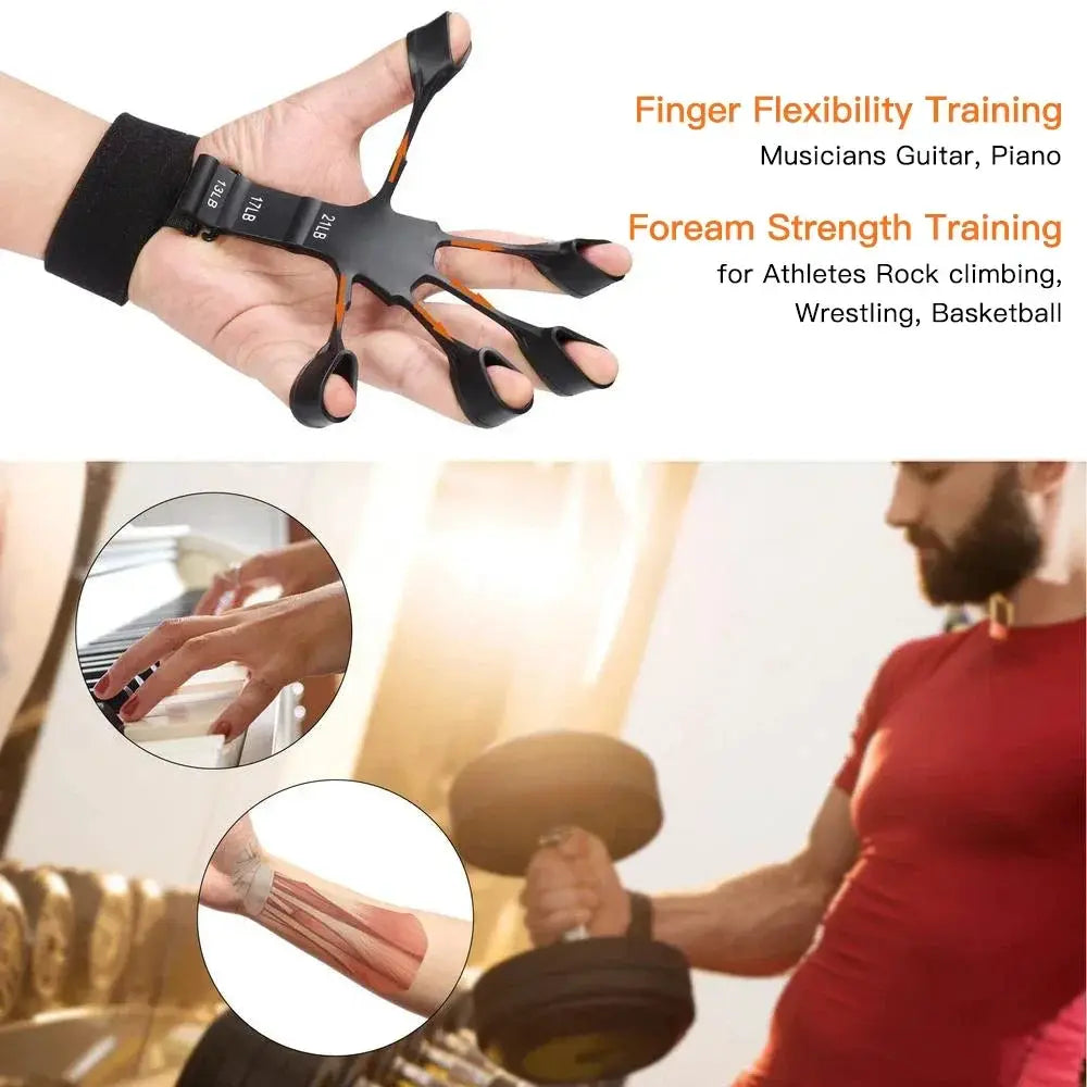 FlexGrip Adjustable Hand Gripper Kit 5 To 60 Kg For Strength Training Rehab And Versatile Grip Training