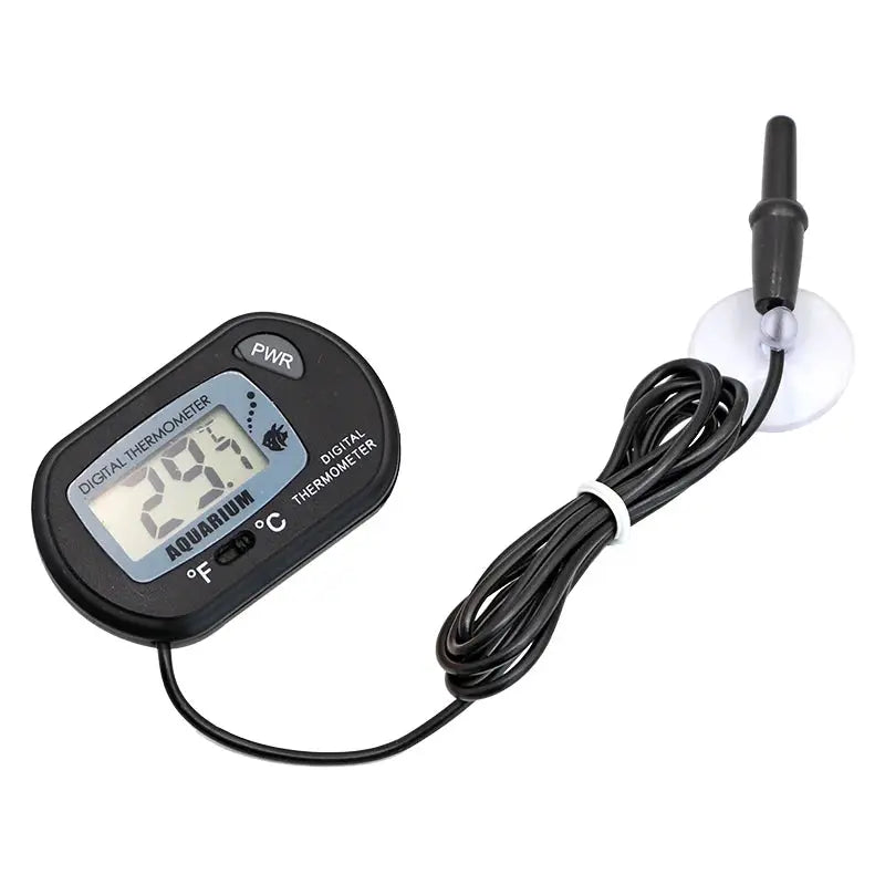 Digital Aquarium Thermometer With LCD Display Waterproof Probe For Fish Tank Temperature From 50C To 70C And Alarm
