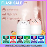 Cute Pet USB Mini Desk Humidifier For Office Home Room Humidification Quiet Mist