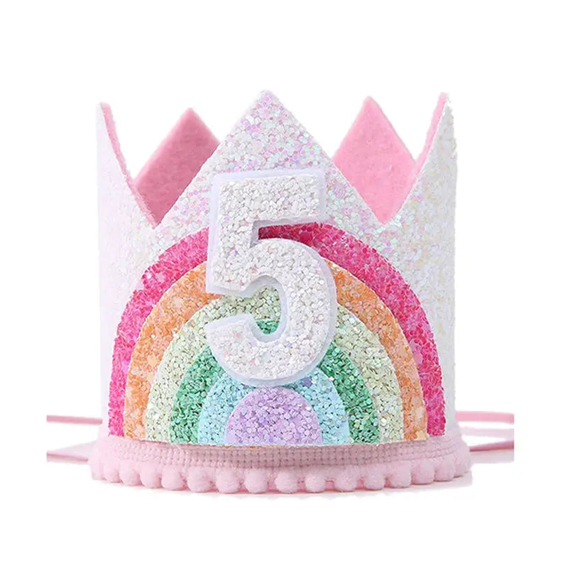 First Birthday Crown Hat For Kids Pink Party Decor Cute Birthday Party Hat For Boys And Girls