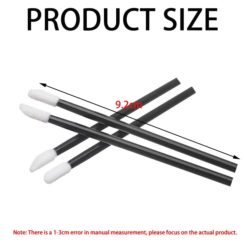GlamKit 100 Pcs Disposable Cosmetic Brushes Set For Lip Eyelash Extensions Mascara And Lipstick