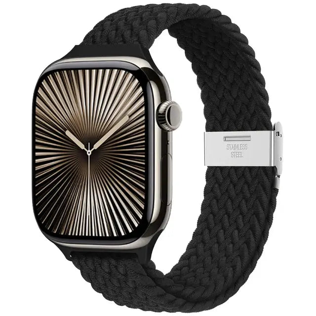 Strap For Apple watch band 46mm 45mm 44mm 49mm 40mm 41mm 42mm Braided loop correa bracelet iWatch series 10 8 9 7 5 2030