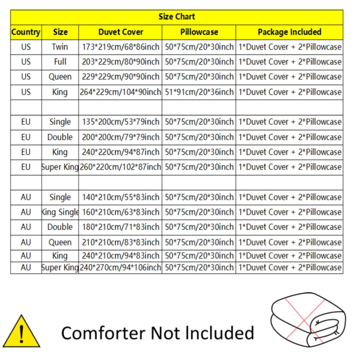 Simples Market 3pc couples King/Queen duvet cover set; romantic heart crown design; includes duvet cover +2 pillowcases.