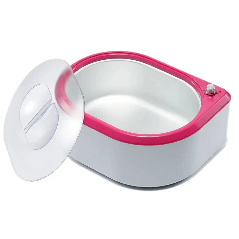 Paraffin wax heater 3L spa device, white with pink rim, Simples Market