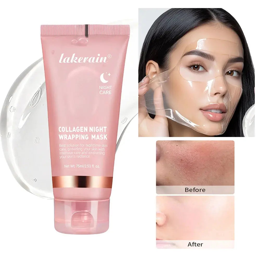 Korean Deep Collagen Mask Peel Off For Anti Wrinkle Lifting Overnight Skin Care Bio Pack