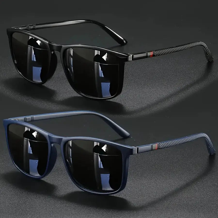 LuxCycle Square Vintage Polarized Cycling Sunglasses UV400 Protection For Men And Women