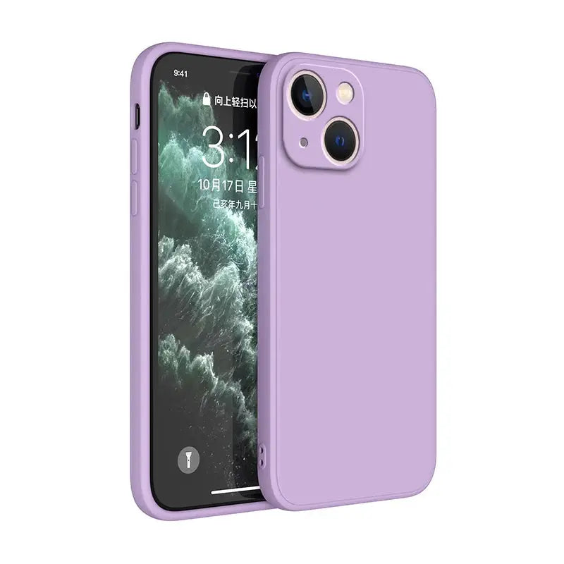 Square Liquid Silicone Phone Case With Luxury Camera Protection For iPhone 11 12 13 14 Plus Pro Max Mini