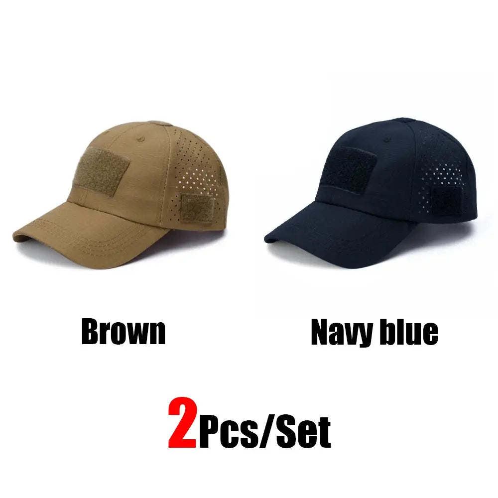 Mens Camouflage Baseball Cap Breathable Sun Protection Hat For Outdoor Sports Hunting Hiking Camping Beach Fishing