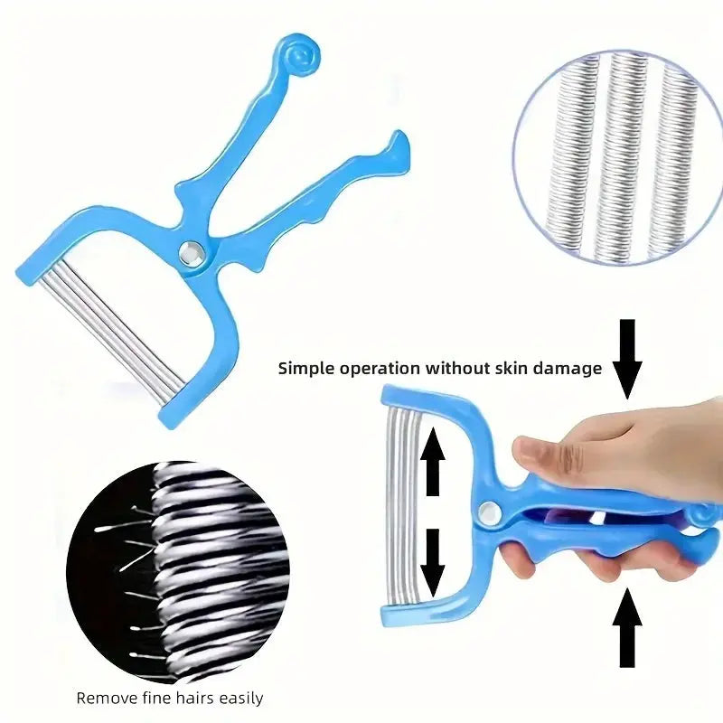 Smooth Skin Facial Epilator for Lip and Eyebrow Hair Removal Handheld Gentle Facial Shaving Tool for Smooth Skin