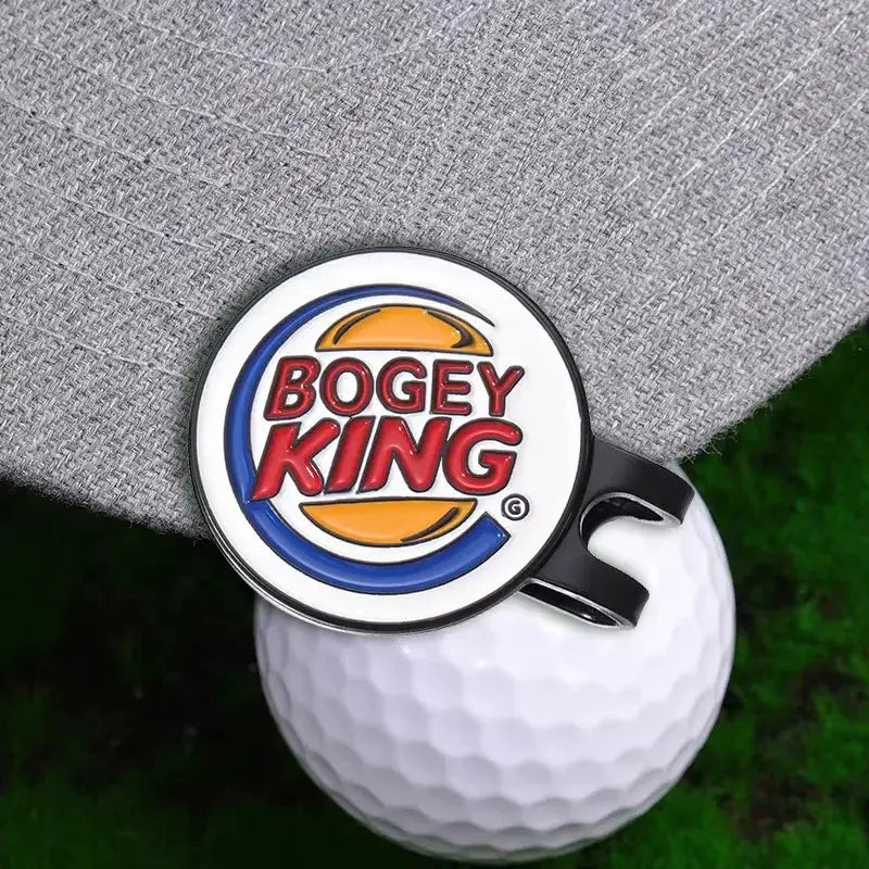 Bogey Ball King Magnetic Golf Hat Clip With Ball Marker Cap Clip For Golf Lovers