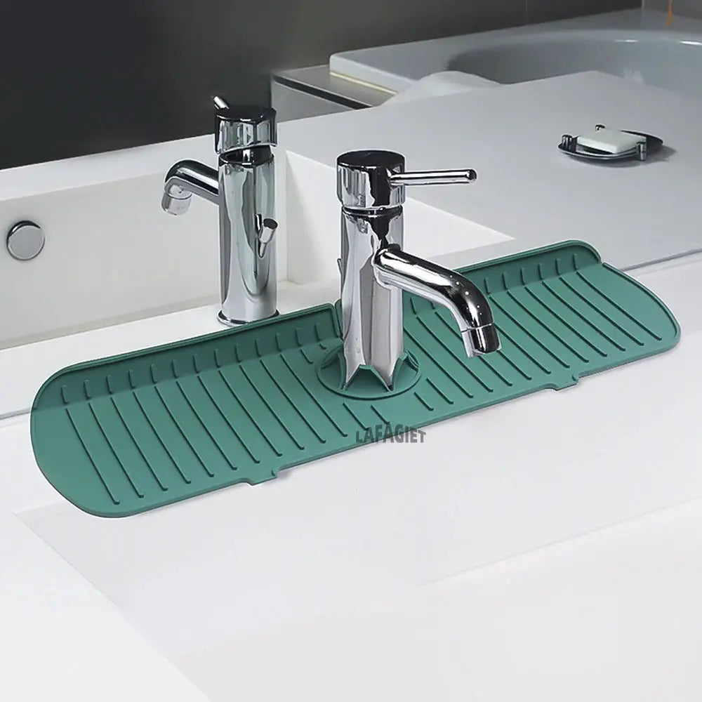 Silicone Drainage Pad For Bathroom And Kitchen Sink Drip Mat Splash Proof Draining Pad Table Heat Insulation Protector