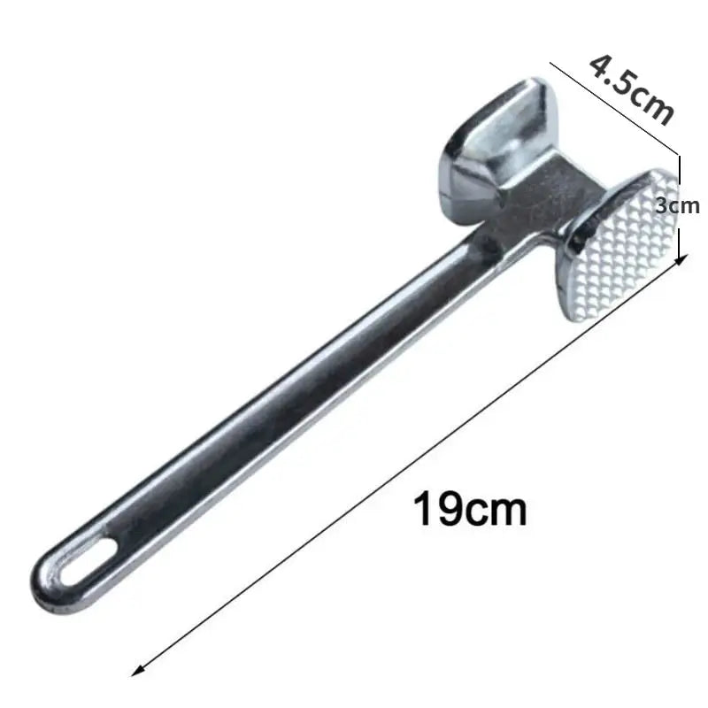 PrimeZinc Meat Tenderizer Hammer Mallet Zinc Alloy Eco Friendly Kitchen Tool For Beef Chicken Pork