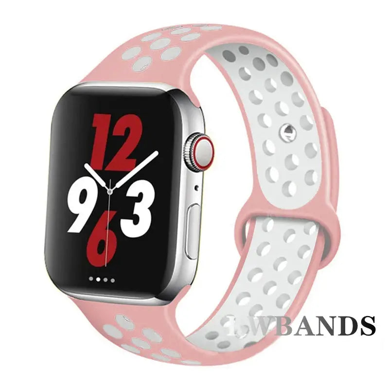 Sport Strap for Apple Watch Band 46mm 44mm 40mm 42-38-41mm 45mm Breathable Bracelet iWatch Series 10 9 8 7 6 SE 5 3 Ultra 2 49mm