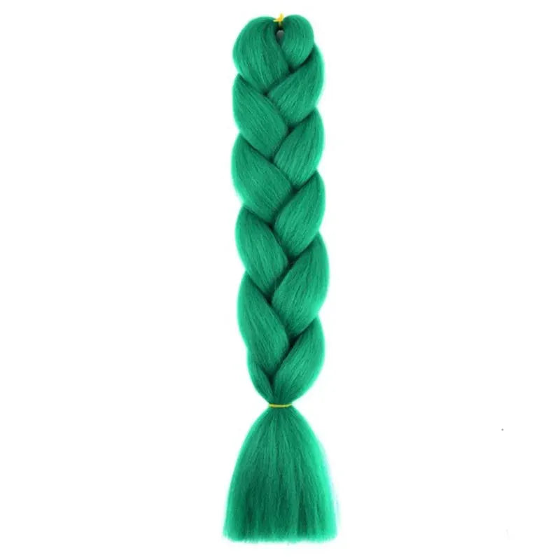 24 Inch Synthetic Long Box Braiding Hair Extensions Yaki Straight Texture For Women Dreadlocks