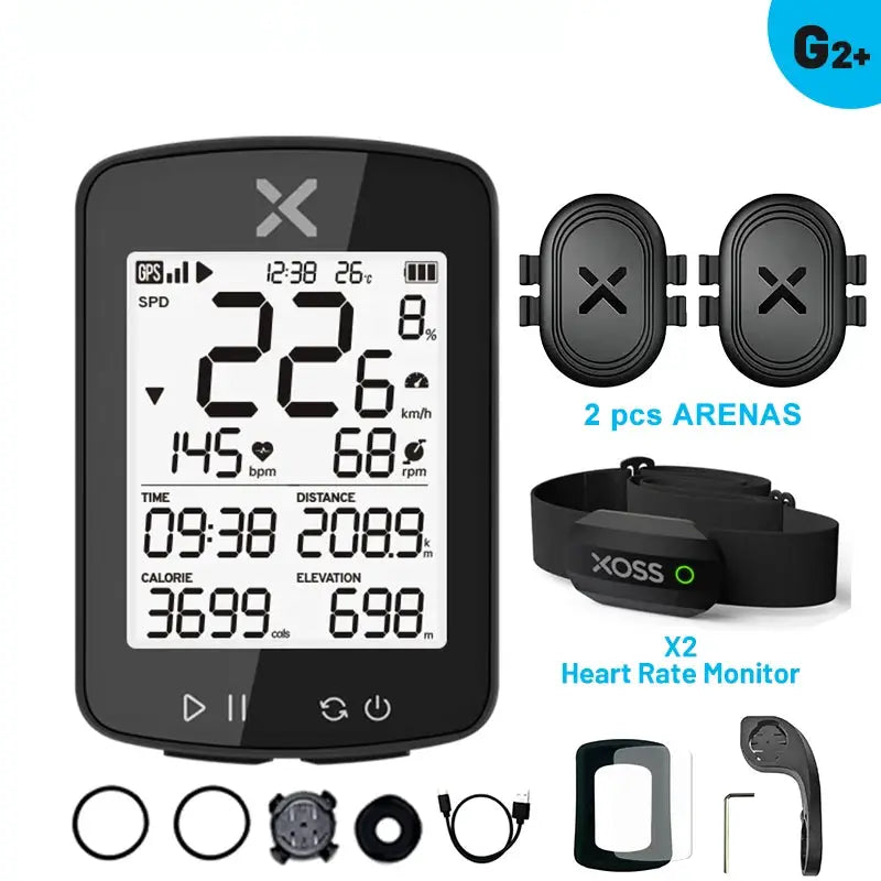 XOSS G2 Plus Wireless GPS Bike Computer For Road And MTB Waterproof Cadence ANT Plus