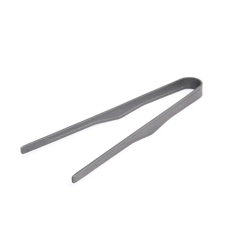 Camping titanium tea cup clip ultralight tongs, gray metal