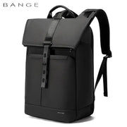 BANGE anti-theft waterproof laptop backpack, black, fits 15.6-inch laptops.