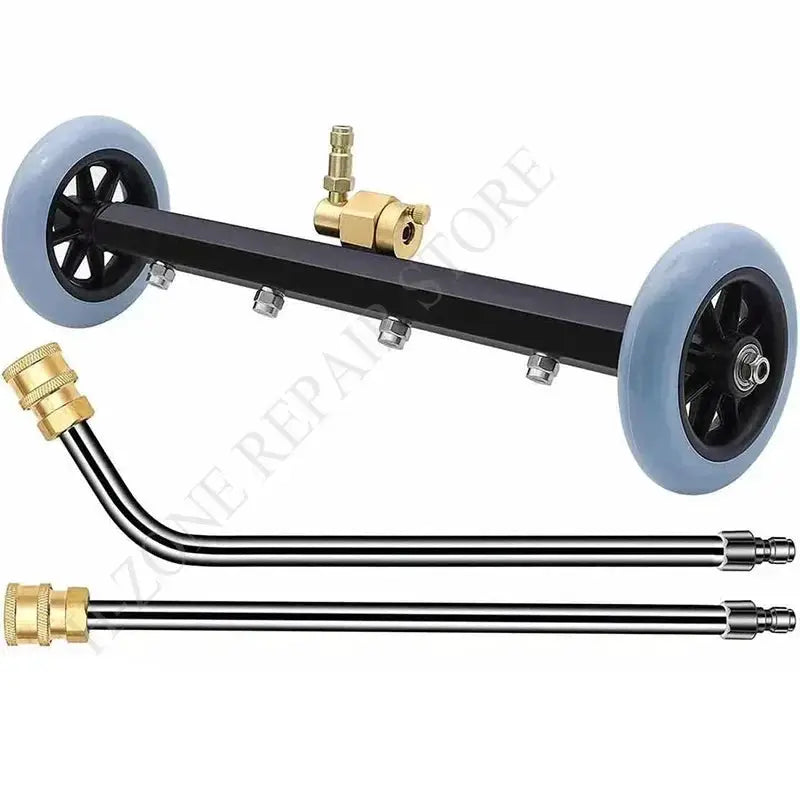 Simples Market 5000 PSI car chassis high-pressure washer water broom with 16-inch wheels and two extension rods