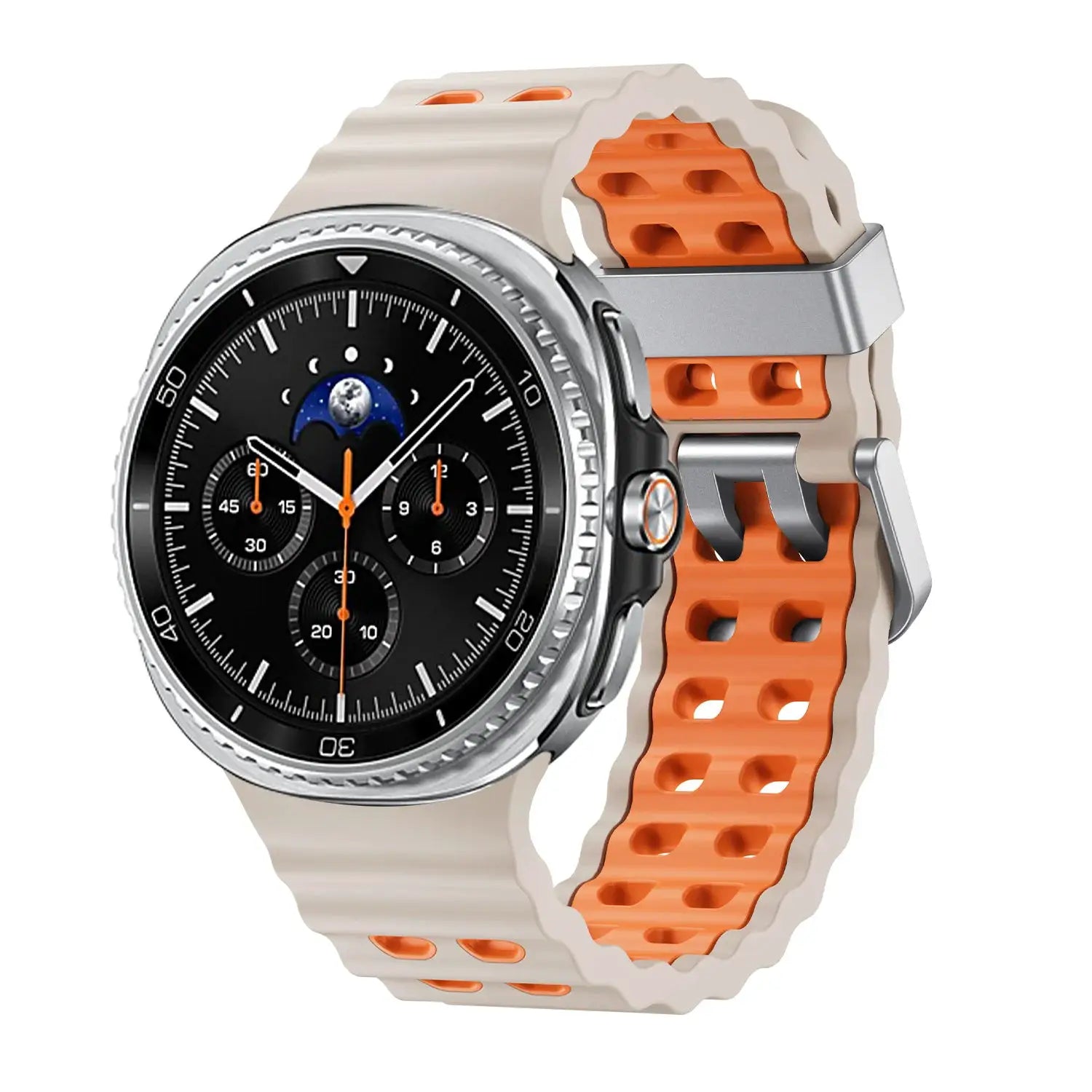 Silicone strap for Samsung Galaxy Watch 8/8 Classic Sport breathable wristband For Galaxy Watch 8 40/44mm Two-Tone silicone band