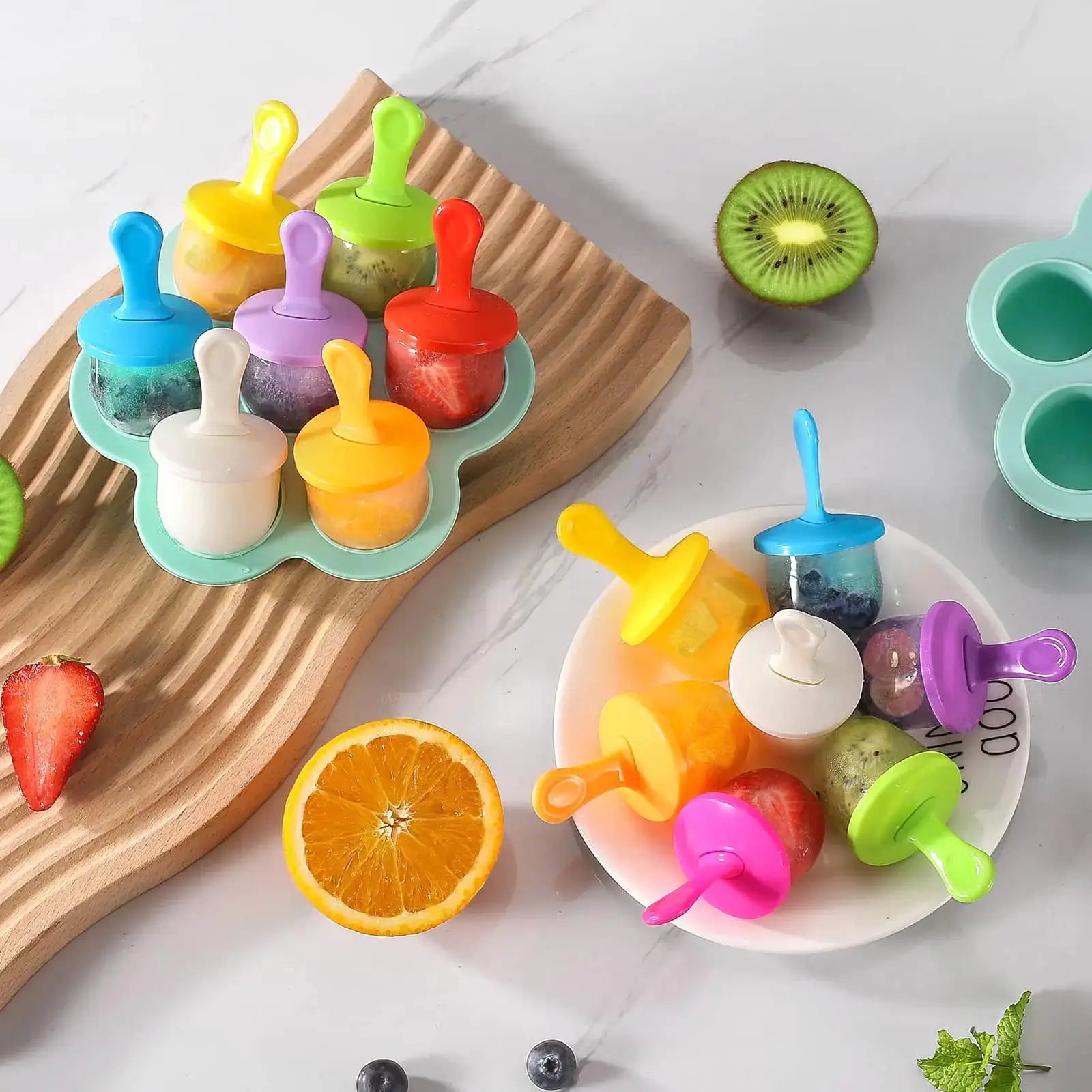 Silicone Popsicle Molds for Homemade Ice Cream and Frozen Treats Reusable DIY Popsicle Molds for Kids and Adults