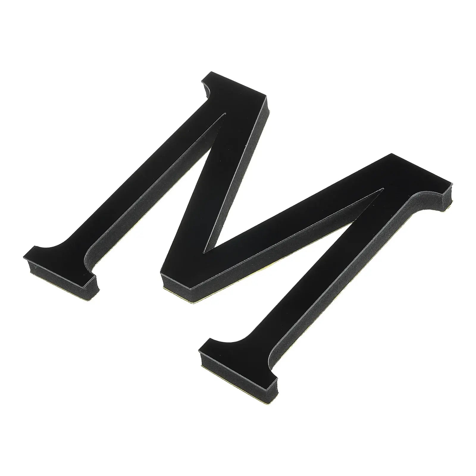 Simples Market 3D mirror acrylic black self-adhesive wall letters set of 3 for home decor
