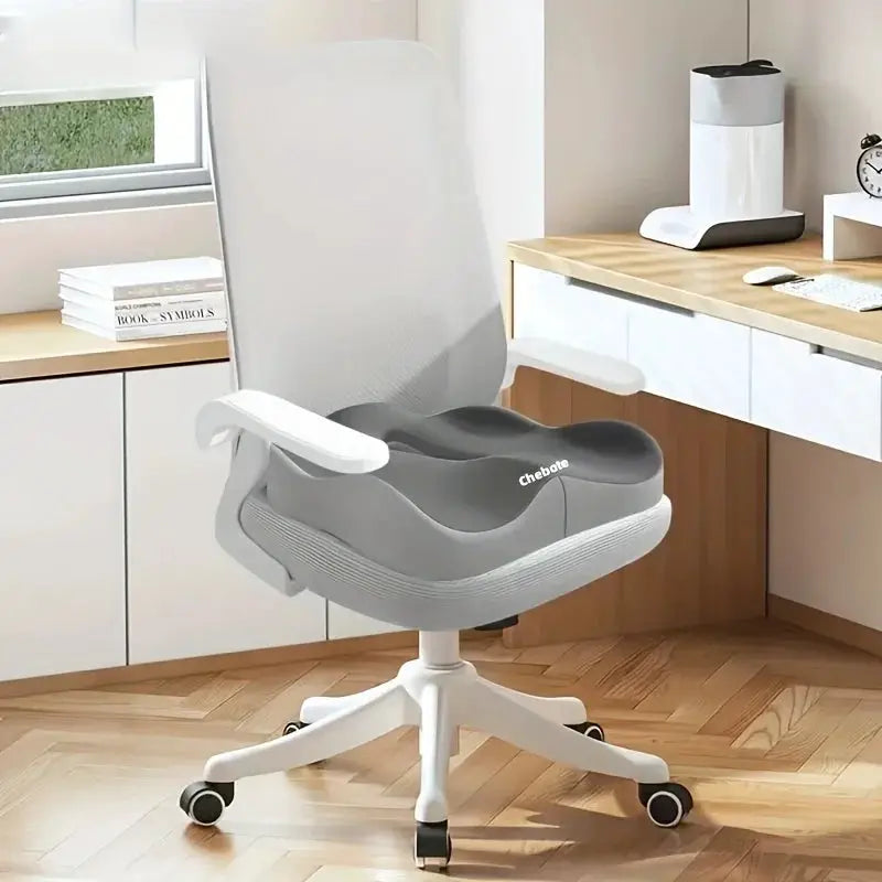 OrthoEase Memory Foam Seat Cushion With 3D Ergonomic Support For Posture And All Day Comfort