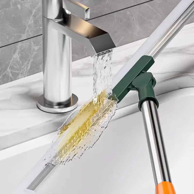 Simples Market telescopic cleaning brush with silicone floor squeegee and long handle