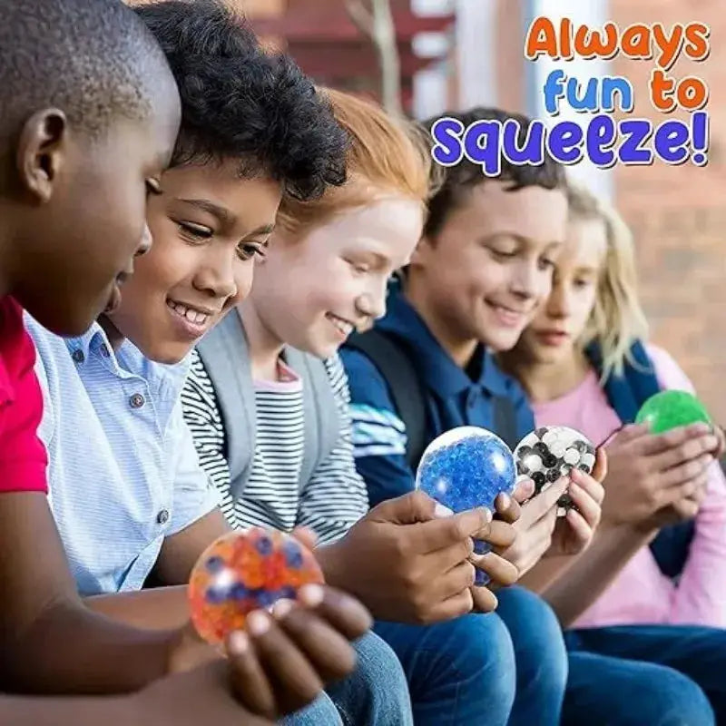 Six Pack Mini Squishy Stress Balls Rainbow Set EDC Toy Sensory Fidget Balls Stress Relief Durable Non Toxic