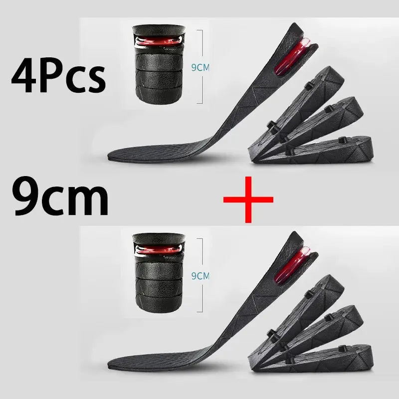 Invisible Height Increase Insole With Air Cushion Shoe Inserts Adjustable Cut To Fit Foot Pad Height Boost