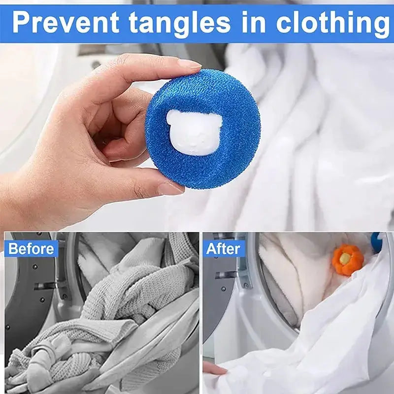 1 To 5 Pieces Pet Hair Remover Reusable Ball For Laundry Washing Machine Filter Cat Fur Lint Catcher Home